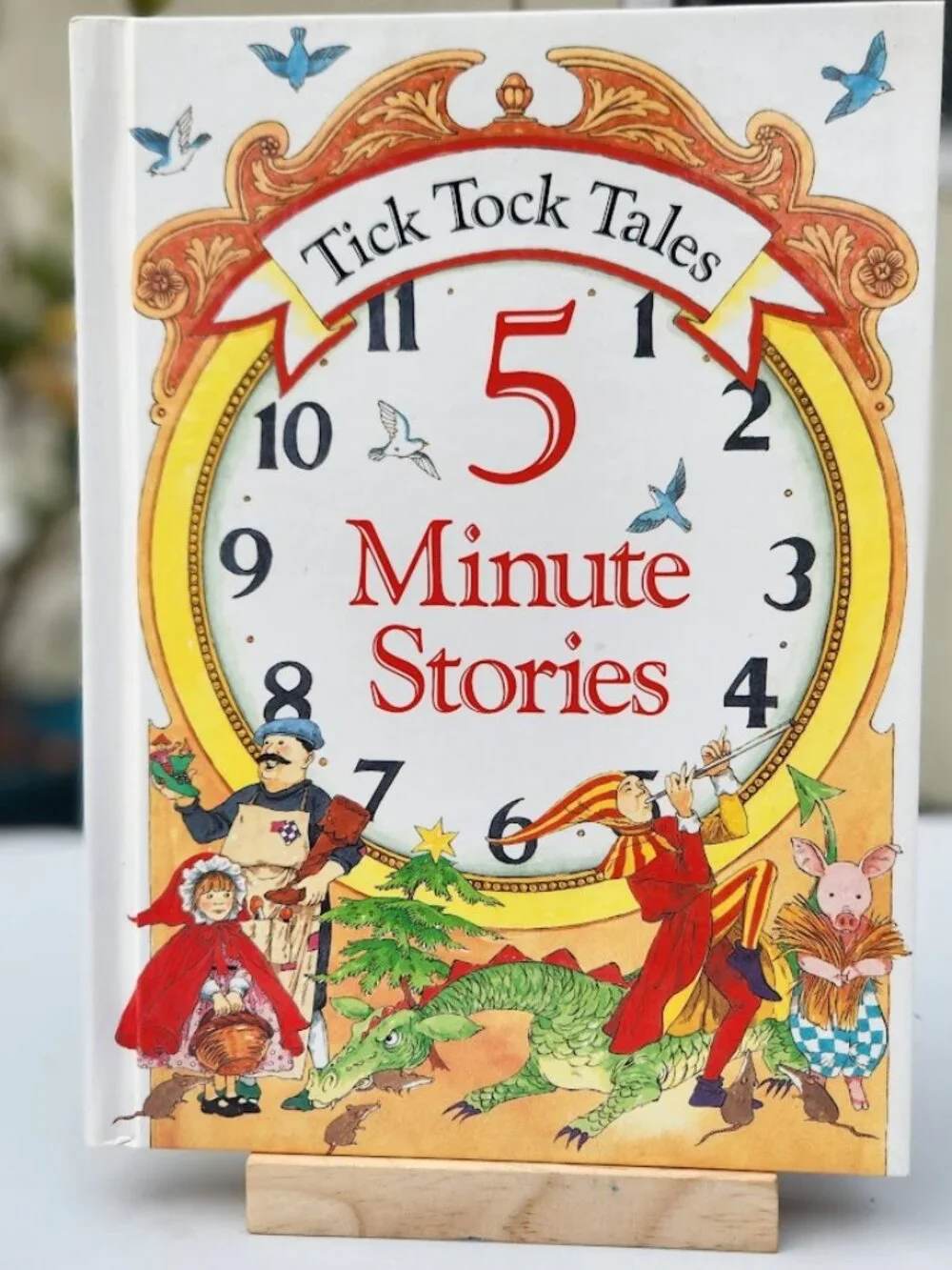 Vintage book Tick Tock Tales 5 Minute Stores Hardcover 1992 children's book Rhym